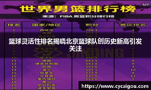 篮球灵活性排名揭晓北京篮球队创历史新高引发关注